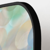 ブルーパーソナライズされた抽象芸術流動的アート ピックルボールラケット (左詳細)