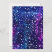 ブルーパーソナライズされた王室の誕生日仮装 招待状 (裏面)