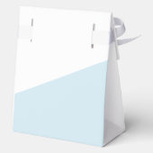 ブルーパーソナライズされた男の赤ちゃんシャワー フェイバーボックス (裏面)