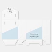 ブルーパーソナライズされた男の赤ちゃんシャワー フェイバーボックス (見開き)