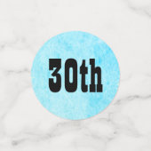 ブルーパーソナライズされた30歳の誕生日 コンフェッティ (スモール正面)