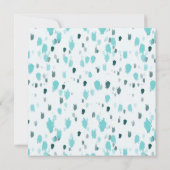 ブルーパーソナライズされた&グレーおもしろいビッグスプラッシュ誕生日 招待状 (裏面)