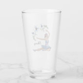 ブルーパーソナルネームのバレリーナ タンブラーグラス (裏面)