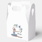 ブルーパーソナルネームのバレリーナ フェイバーボックス (オープン)