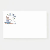 ブルーパーソナルネームのバレリーナ ポストイット (正面)