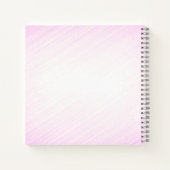 ブルーパーソナルピンクのバレリーナ ノートブック (裏面)