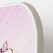 ブルーパーソナルピンクのバレリーナ ピックルボールラケット (左詳細)