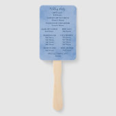 ブルーパーチメントピンクの愛鳥 ハンドファン (裏面)