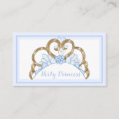 ブルーパーティープリンセス名刺 名刺 (正面)