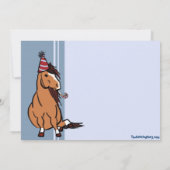 ブルーパーティーポニーボーイズ5th誕生日 招待状 (裏面)