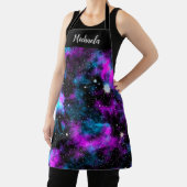 ブルーパープパーソナライズされたル銀河系コスモス エプロン (インサイチュ)