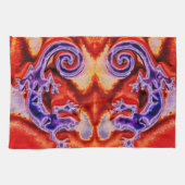 ブルーパープファンキールオレンジリザードゲッコ南西部 キッチンタオル (横)