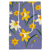 ブルーパープルの水仙 ミディアムペーパーバッグ (裏面)
