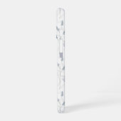ブルーパープルの水彩野の花 iPhone 16ケース (左側面)