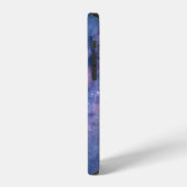 ブルーパープルの銀河 iPhoneケース (左側面)