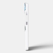 ブルーパープルアガテマーブル抽象芸術名モノグラム Case-Mate iPhoneケース (裏面 / 左)