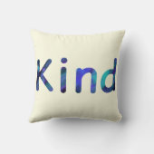 ブルーパープルアクア絵を描スワール&やさしいワードアート クッション (裏面)