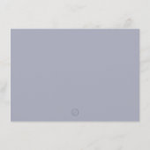 ブルーパープルアジサイ花アイコン絞り固定 サンキューカード (裏面)