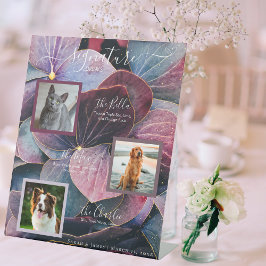 ブルーパープルアジサイ3 Photo Pet Signature Drink 台座サイン