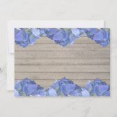 ブルーパープルアジデンシアウッドブライダルシャワー 招待状 (裏面)