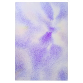 ブルーパープルアースストラクト水彩壁メタルアート メタルプリント