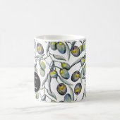 ブルーパープルウォーターカラーオリーブブランチ モーフィングマグカップ (中央)