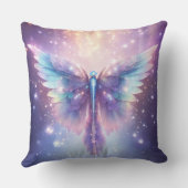 ブルーパープルエンジェルウィングスデザイン クッション (裏面)
