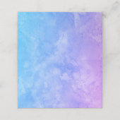 ブルーパープルグラデーションブライト・ウォーター・カラー・パーティー結婚ズ プレイスカード (外部開封)