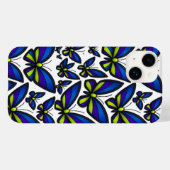 ブルーパープルグリーンウィングズ今すぐ Case-Mate iPhoneケース (裏面 (横))