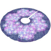 ブルーパープルコンパスジェムストンライン岩ルック ブラッシュドポリエステルツリースカート (アングル)