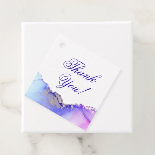 ブルーパープルシルバー結婚の感謝 フェイバータグ (インサイチュ)