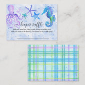 ブルーパープルシーホースタコヒトヒトシーサイドベビー 名刺 (正面/裏面)