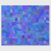 ブルーパープルジオメトリギフトすべての行事 ラッピングペーパー (フラット)