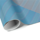 ブルーパープルストライプのジオメトモダンリ抽象芸術 ラッピングペーパー (ロールコーナー)