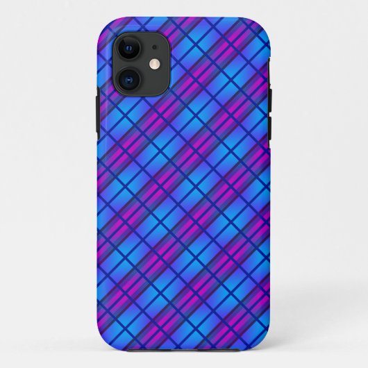 ブルーパープルネオン Case-Mate iPhoneケース (裏面)