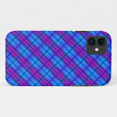 ブルーパープルネオン Case-Mate iPhoneケース (裏面(横))