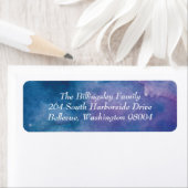 ブルーパープルバイオレットウォーター住所 シール (インサイチュ)