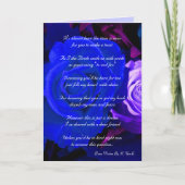 ブルーパープルバラは私の花嫁になる 招待状 (正面)