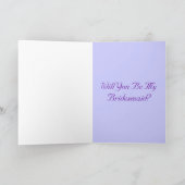 ブルーパープルバラは私の花嫁になる 招待状 (内部)