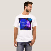 ブルーパープルバラ Tシャツ (正面フル)