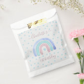 ブルーパープルパステルレインボーファースト誕生日 フェイバーバッグ (封をした状態)