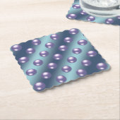 ブルーパープルパールコースターセット ペーパーコースター (アングル)