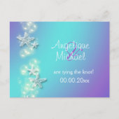 ブルーパープルビーチヒトデの発表 案内ポストカード (正面)