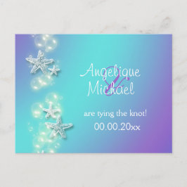 ブルーパープルビーチヒトデの発表 案内ポストカード