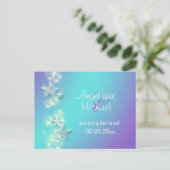 ブルーパープルビーチヒトデの発表 案内ポストカード (スタンド正面)