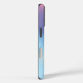 ブルーパープルピンクとイエローの抽象芸術アート Case-Mate iPhoneケース (裏面 / 右)