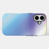 ブルーパープルピンクとイエローの抽象芸術アート Case-Mate iPhoneケース (裏面 (横))