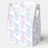 ブルーパープルピンクのカバノキ結婚式の引き出物箱 フェイバーボックス (オープン)