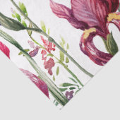 ブルーパープルピンクアイリス花水彩園 薄葉紙 (詳細)