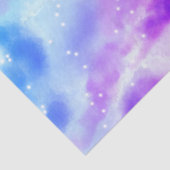 ブルーパープルピンククラウド抽象デザイン 薄葉紙 (詳細)